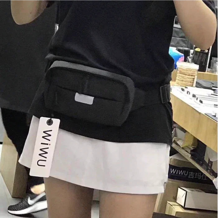Wiwu Funny Pack Shoulder & Waist Pouch - Gray - Tashqila Wiwu Funny Pack Shoulder & Waist Pouch - Gray - Tashqila